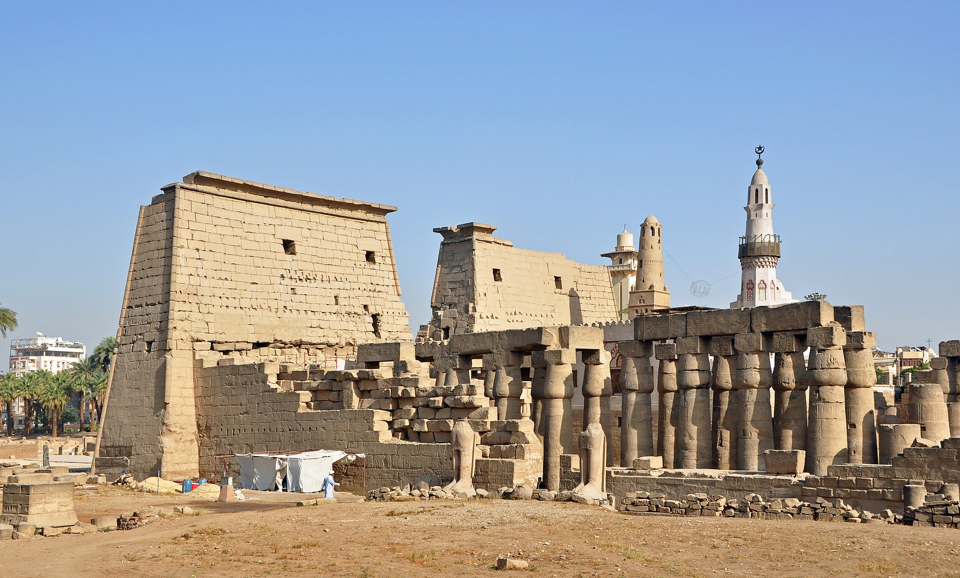 NMEC museum Cairo exterior and halls